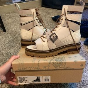 Free People Mandi Lace up Sandals. Never worn!